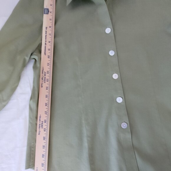 Coldwater Creek Olive Green Womens Shirt Size XL - Picture 9 of 16